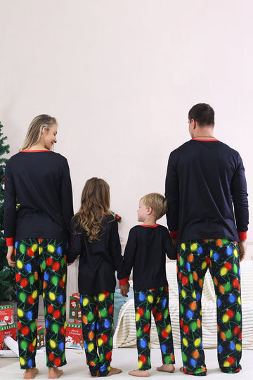 Ampoule marine imprimée à manches longues Pyjama de famille assorti